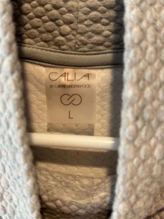 CALIA by Carrie Underwood L Large Gray Cloud Textured Mock Neck Sweatshirt - Picture 2 of 5